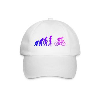 Geschenkidee für einen Roadbike mit Roadbike - Baseballkappe - Weiß/Weiß - Vorne