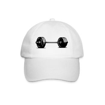Barbell - Baseball Cap - white/white - Front