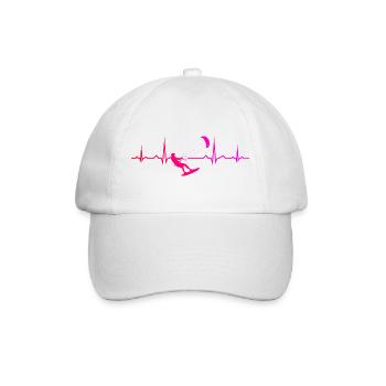 The water sports enthusiasts and kitesurfing go together - Baseball Cap - white/white - Front