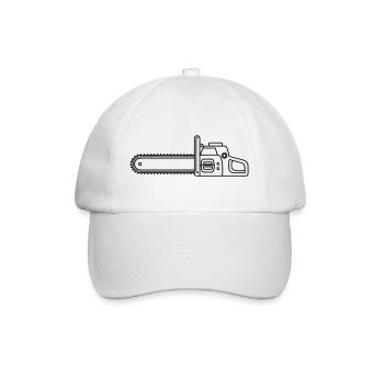 tronçonneuse - Casquette classique - blanc/blanc - Devant