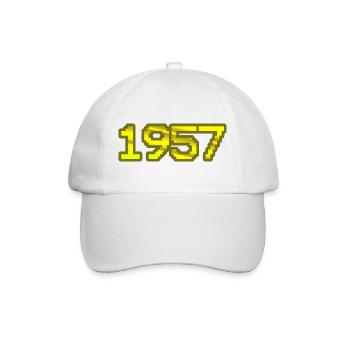 1957 - Baseballkappe - Weiß/Weiß - Vorne