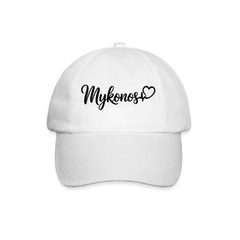 Mykonos Heartbeat Greece - Casquette classique - blanc/blanc - Devant