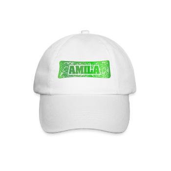 Frau Amila - Baseballkappe - Weiß/Weiß - Vorne