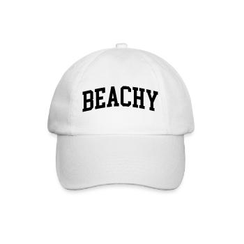 Beachy minimalist summer beach style - Baseball Cap - white/white - Front