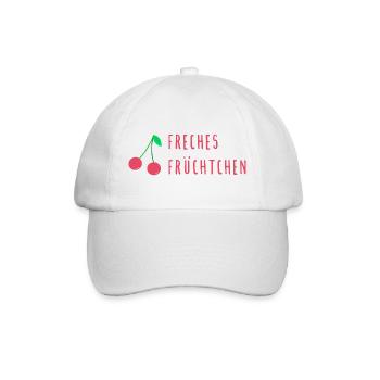 Freches Früchtchen - Baseballkappe - Weiß/Weiß - Vorne