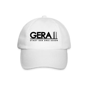 gera - stadt der 3 essen - Baseballkappe - Weiß/Weiß - Vorne