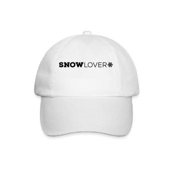 SNOW Lover Ärmel - Baseballkappe - Weiß/Weiß - Vorne