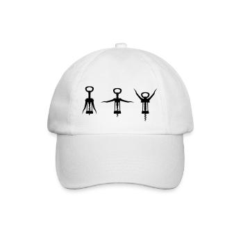 Ich bin Bodybuilder (Ohne Text) - Baseballkappe - Weiß/Weiß - Vorne