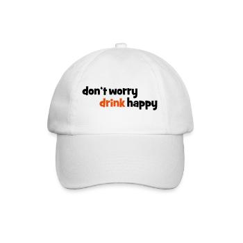 2541614 14566562 drink - Baseball Cap - white/white - Front