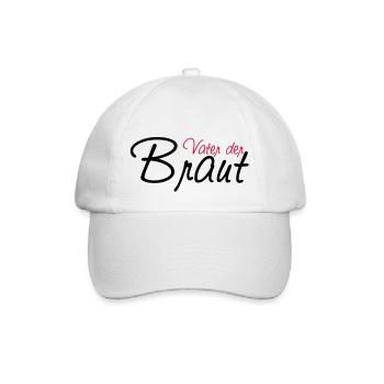 vater_der_braut - Baseballkappe - Weiß/Weiß - Vorne