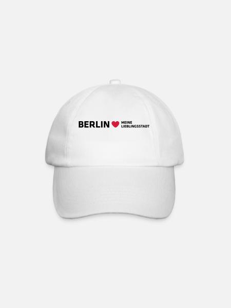 Berlin Meine Lieblingsstadt - Baseballkappe - Weiß/Weiß
