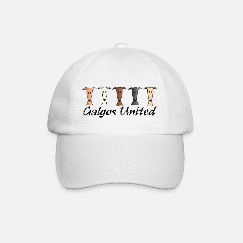 Galgos united - Baseballkappe - Weiß/Weiß