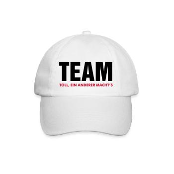 great team makes another's crew team player - Baseball Cap - white/white - Front