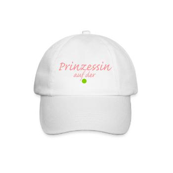 Prinzessin auf der Erbse - Baseballkappe - Weiß/Weiß - Vorne