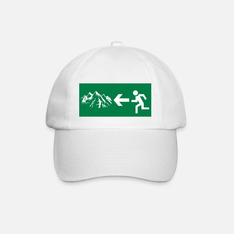 Montagnes - Casquette classique - blanc/blanc