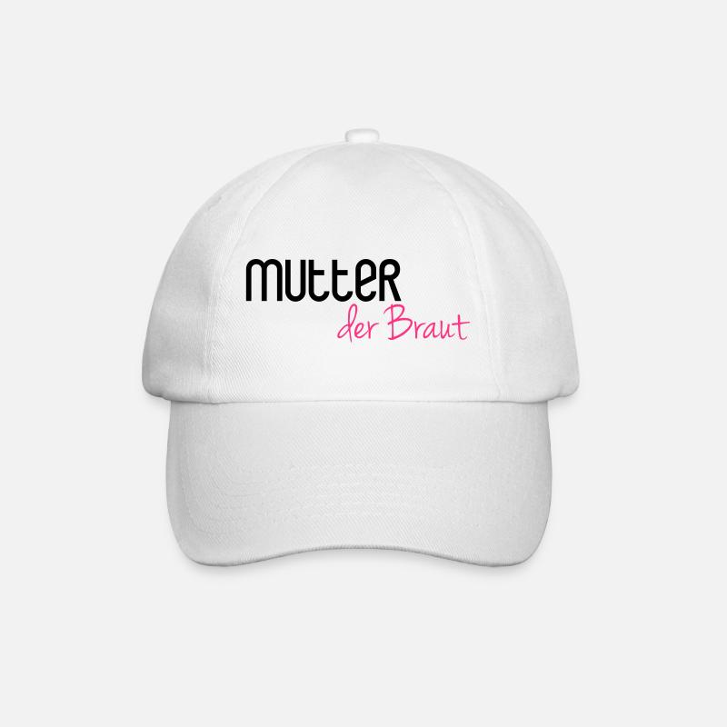 Mutter der Braut - Baseballkappe - Weiß/Weiß