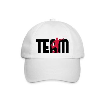 Fußball - Baseballkappe - Weiß/Weiß - Vorne