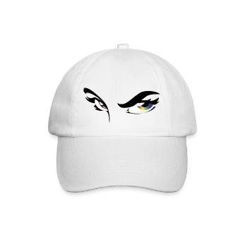 Rainbow 34w - Augen - Gesicht - face - Baseballkappe - Weiß/Weiß - Vorne