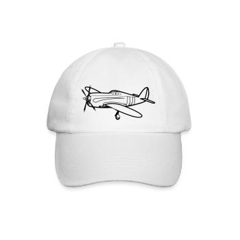 flieger - Baseballkappe - Weiß/Weiß - Vorne
