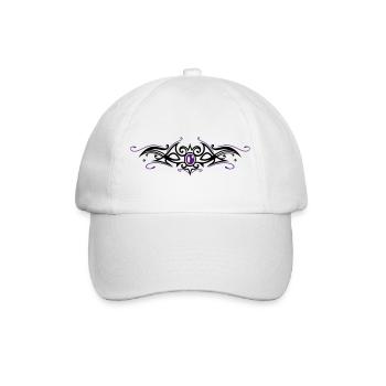 Tribal Tattoo Ornament avec gemme - Casquette classique - blanc/blanc - Devant