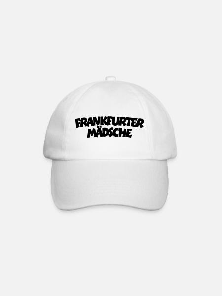 Frankfurter Mädsche (Schwarz) - Baseballkappe - Weiß/Weiß