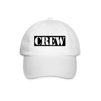 crew design. - Baseball Cap - white/white - Front