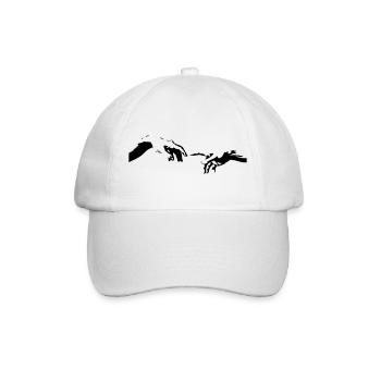Hände - Baseballkappe - Weiß/Weiß - Vorne