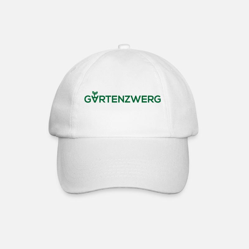Gartenzwerg - Baseballkappe - Weiß/Weiß