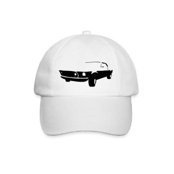 Revved Elegance: Classic Muscle unleashed - Baseball Cap - white/white - Front