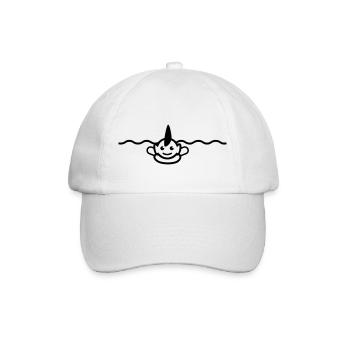 Falschen Haifischfinne / fake shark fin (1c) - Baseball Cap - white/white - Front