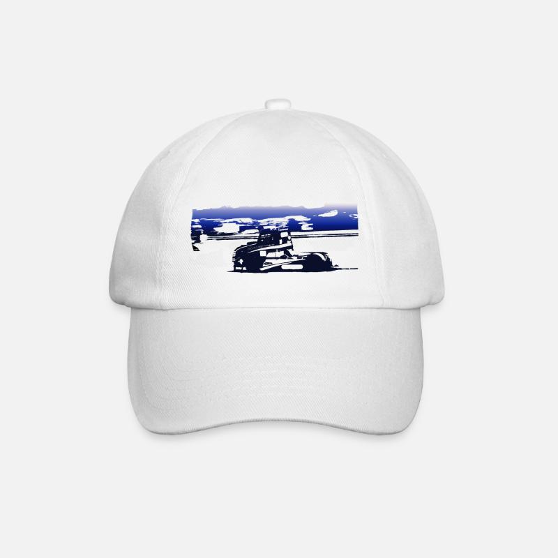 Rennwagen - Baseballkappe - Weiß/Weiß