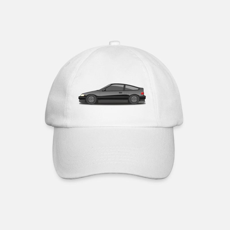 CRX Schwarz - Baseballkappe - Weiß/Weiß