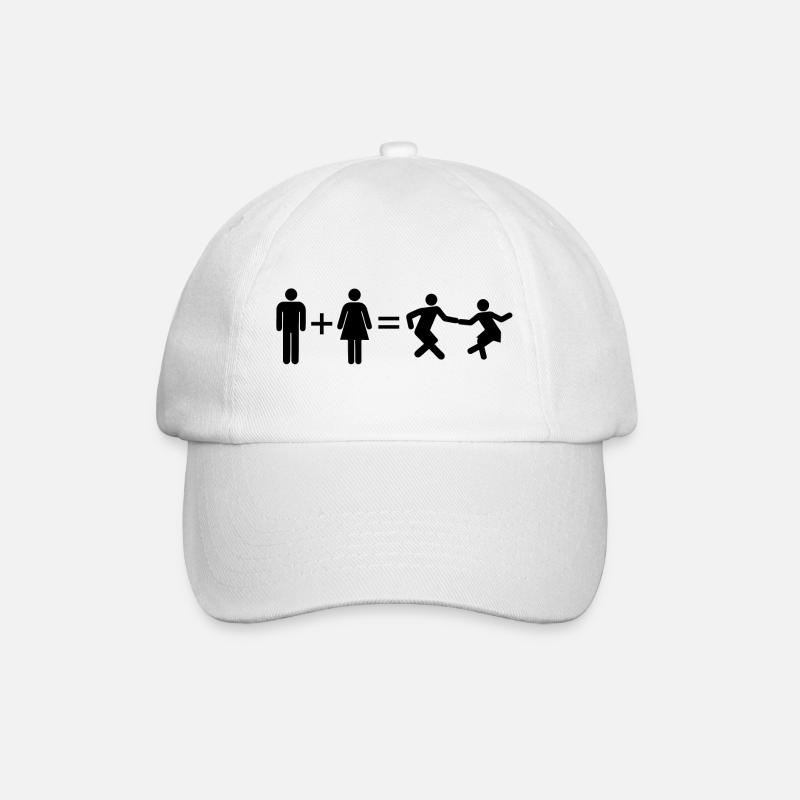 Junge über Mädchen ist gleichbedeutend mit Tanzen. Tänzer Geschenk - Baseballkappe - Weiß/Weiß