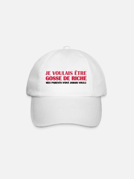 Gosse de riche - Casquette classique - blanc/blanc