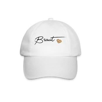 Braut - Baseballkappe - Weiß/Weiß - Vorne