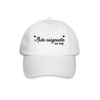 Aide soignante au top - Casquette classique - blanc/blanc - Devant