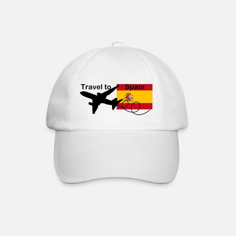 Reisen nach Spanien - Baseballkappe - Weiß/Weiß