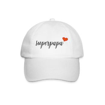 Super dad - Baseball Cap - white/white - Front