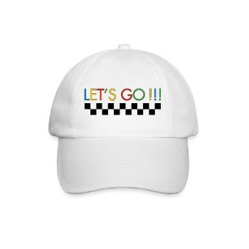 Let's go !!! - Casquette classique - blanc/blanc - Devant