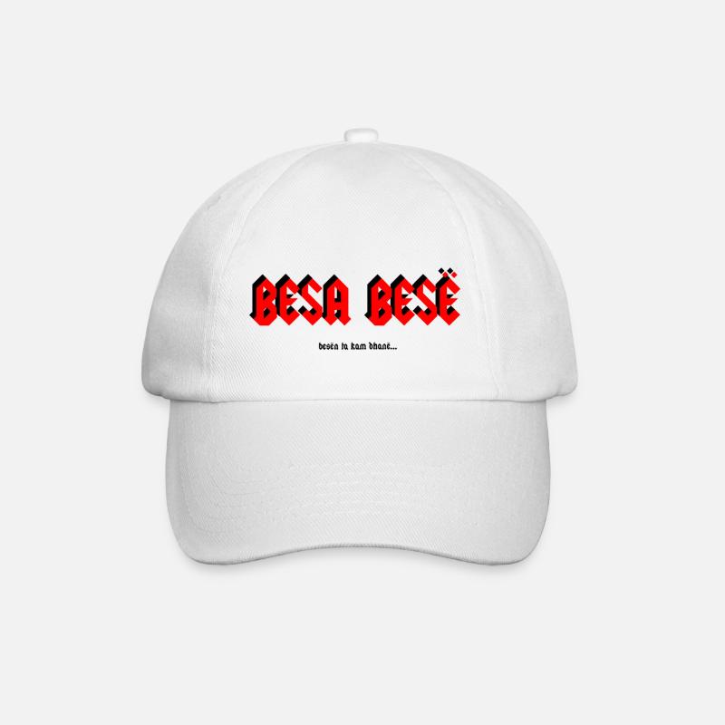 Besa Besë - Baseballkappe - Weiß/Weiß