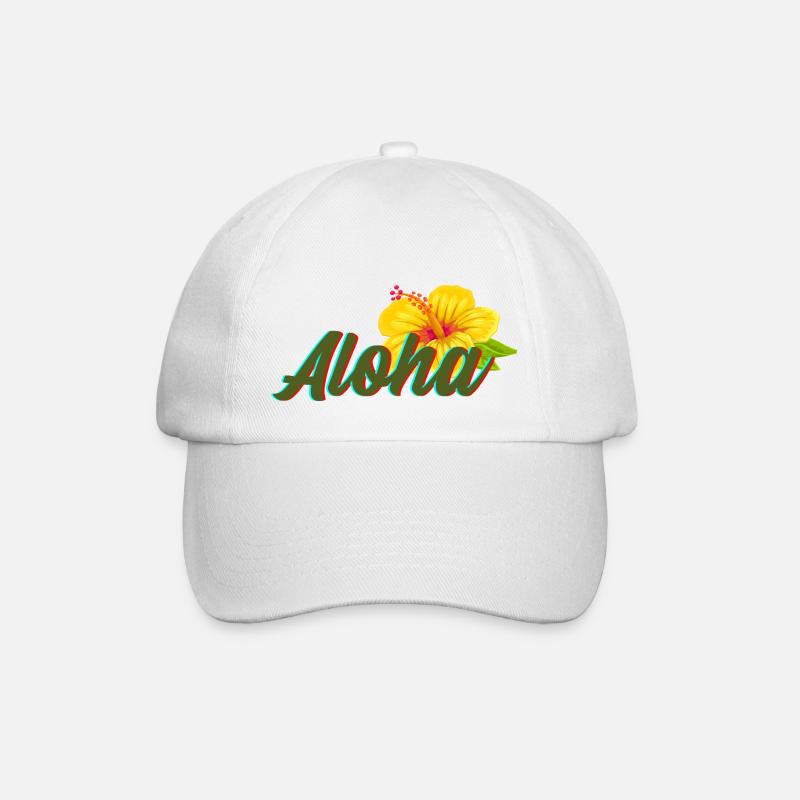 aloha - Baseballkappe - Weiß/Weiß