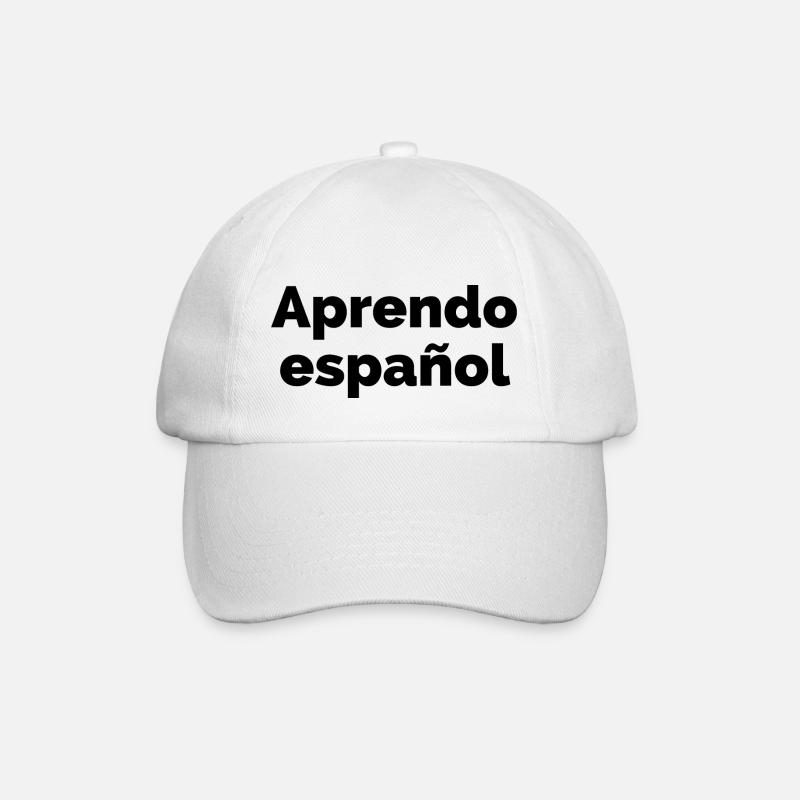 Ich lerne Spanisch - spanische Sprache Spruch - Baseballkappe - Weiß/Weiß