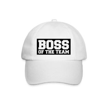 Boss of the Team - Baseball Cap - white/white - Front