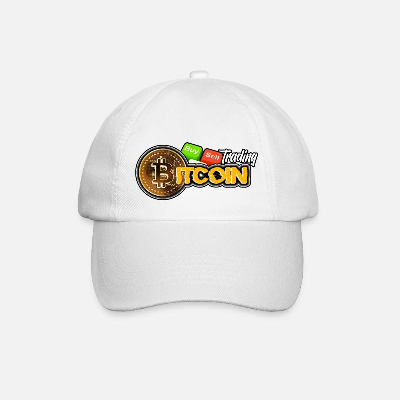 Bitcoin trading buy sell - Baseballkappe - Weiß/Weiß