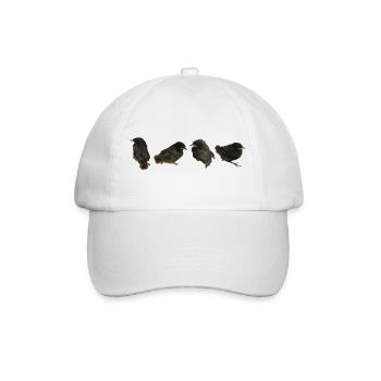 House redstart branches - Baseball Cap - white/white - Front