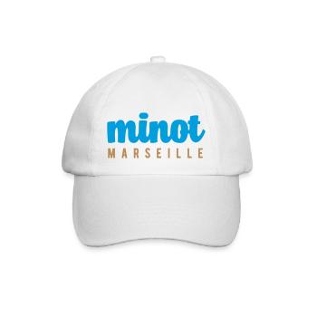 Minot marseillais petit garçon Marseille - Casquette classique - blanc/blanc - Devant