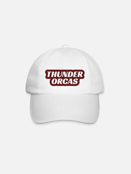 Thunder Orcas - Baseballkappe - Weiß/Weiß