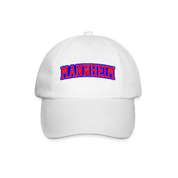 Mannheim Wordmark Red Blue - Baseball Cap - white/white - Front