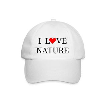 I love nature - Casquette classique - blanc/blanc - Devant