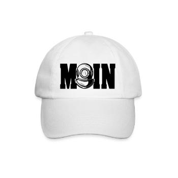 moin 6 - Baseballkappe - Weiß/Weiß - Vorne